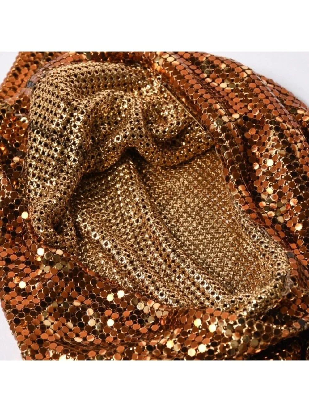 Louis Vuitton Shoulder Bag Monogram Mesh Francis Gold